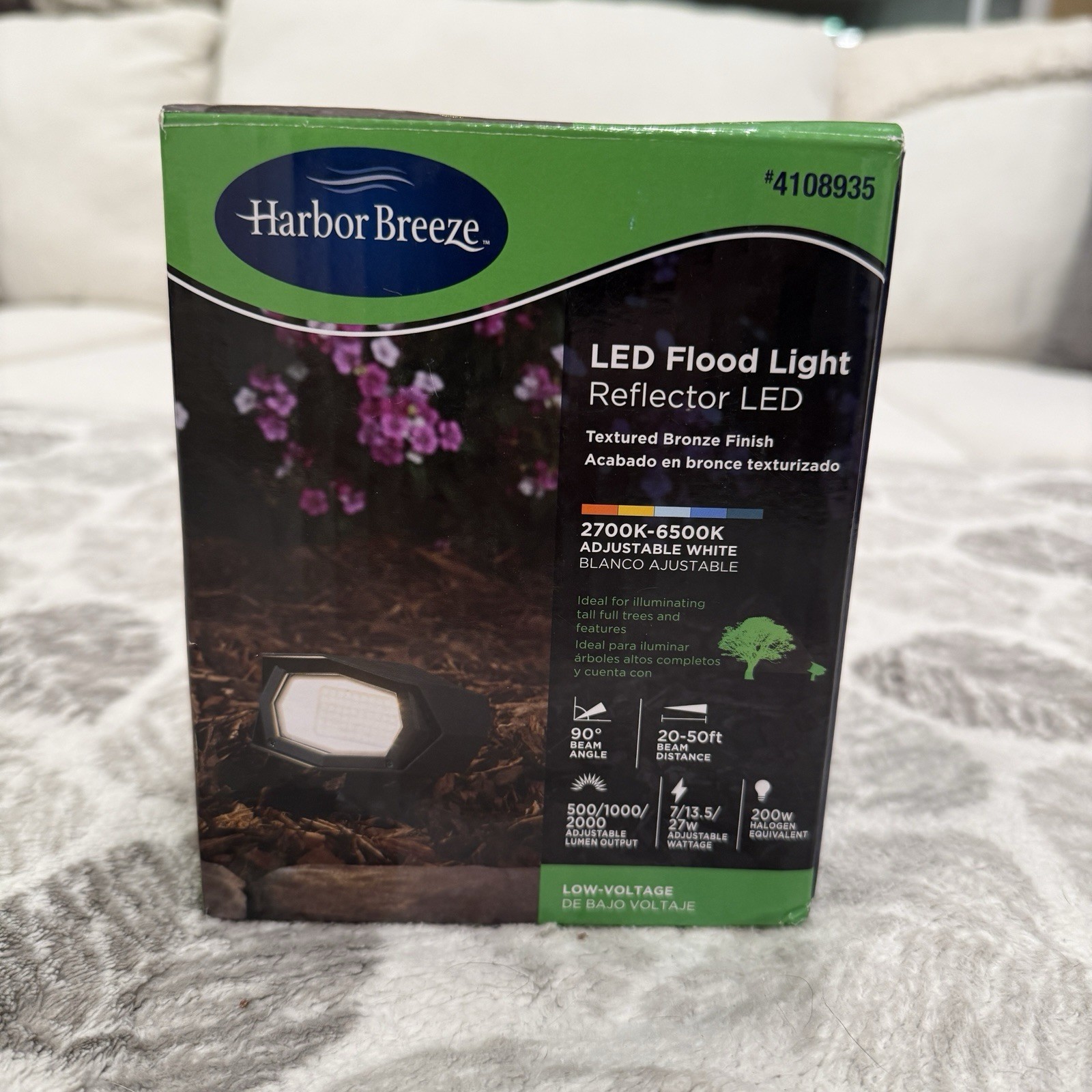 Harbor Breeze LED Flood Light 27W BRONZE FINISH Low-Voltage 4108935 - NEW