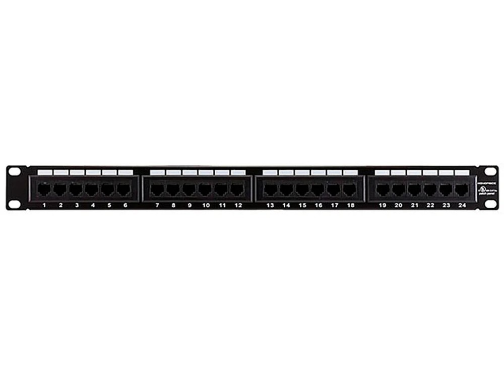 Monoprice 24-port Cat5e Patch Panel, 110 Type (568A/B Compatible)