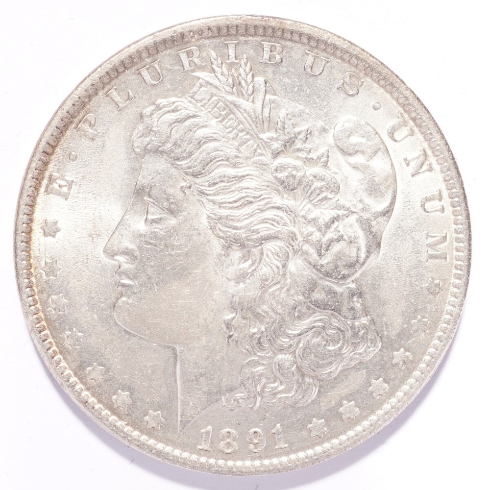 1891 Morgan Silver Dollar BU
