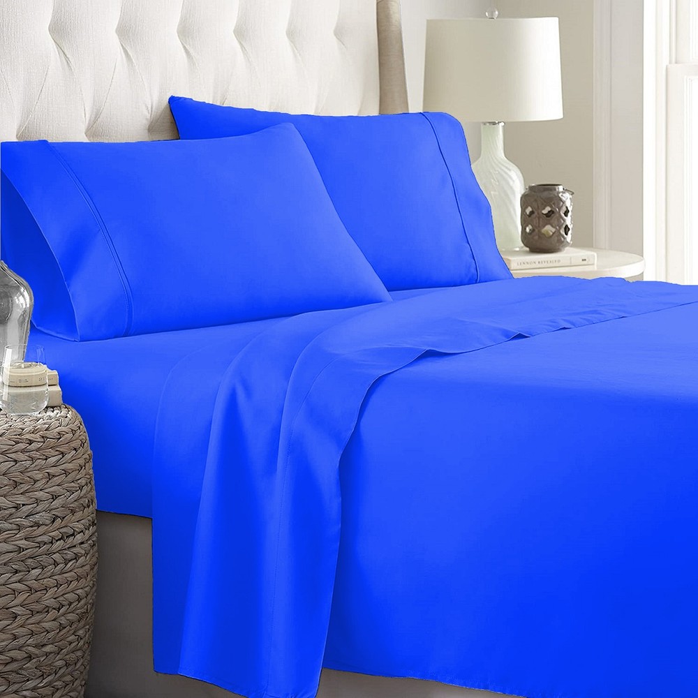 Soft Bedding  1000 - 1200 Count Egyptian Cotton Royal Blue Solid Select Item
