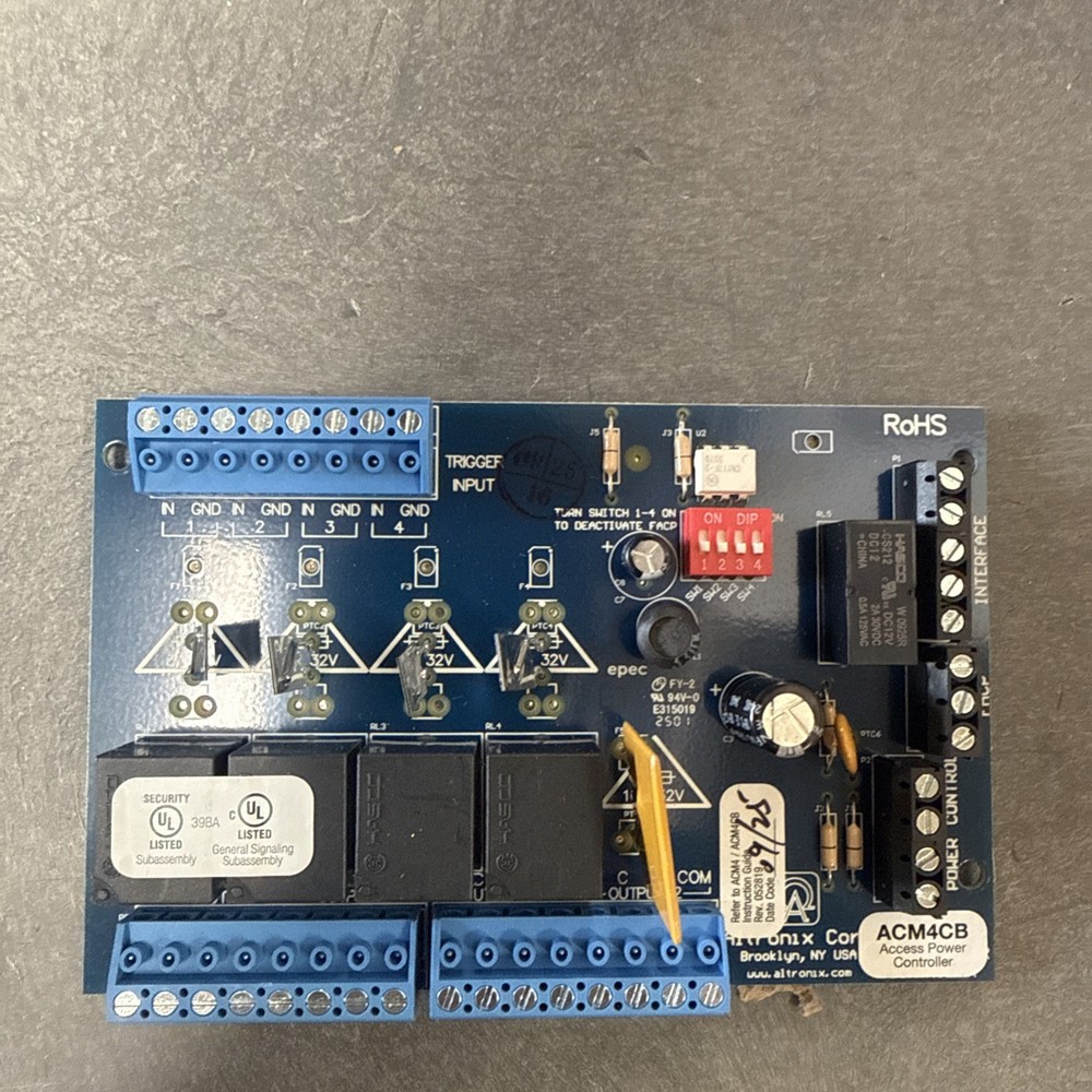 Altronix ACM4CB Four Output Access Power Control Module Board