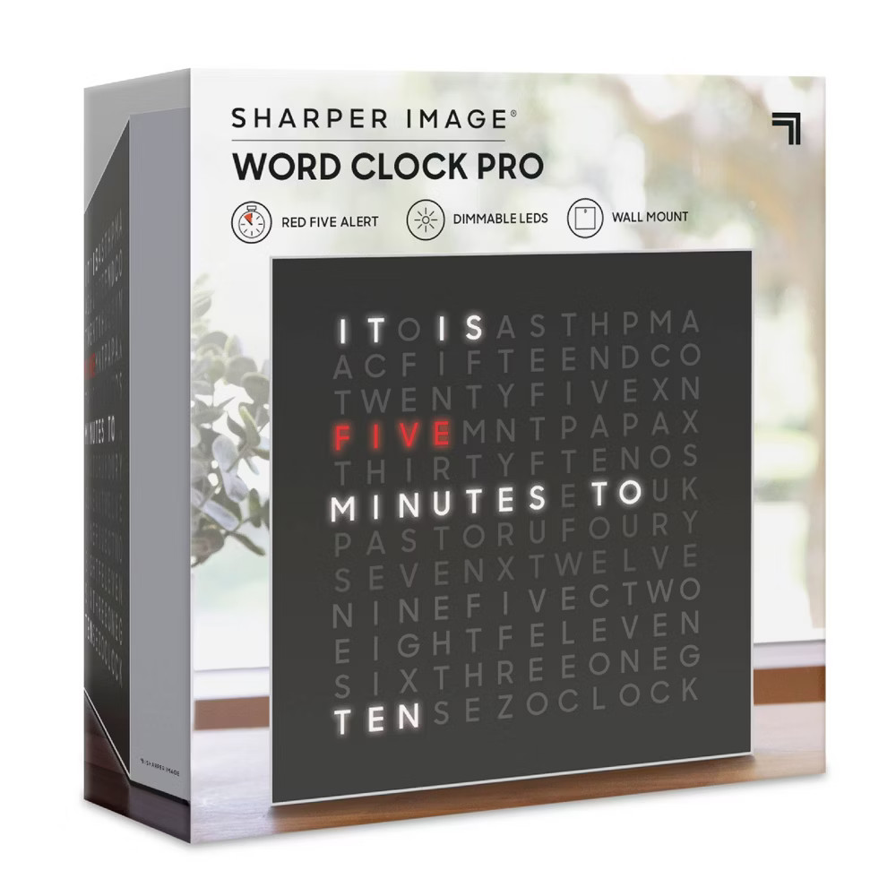 Sharper Image LED Word Clock Pro