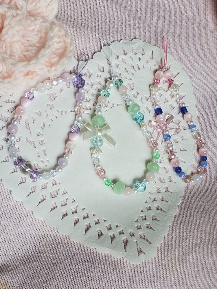 mermaidcore fairycore beaded phonecharms