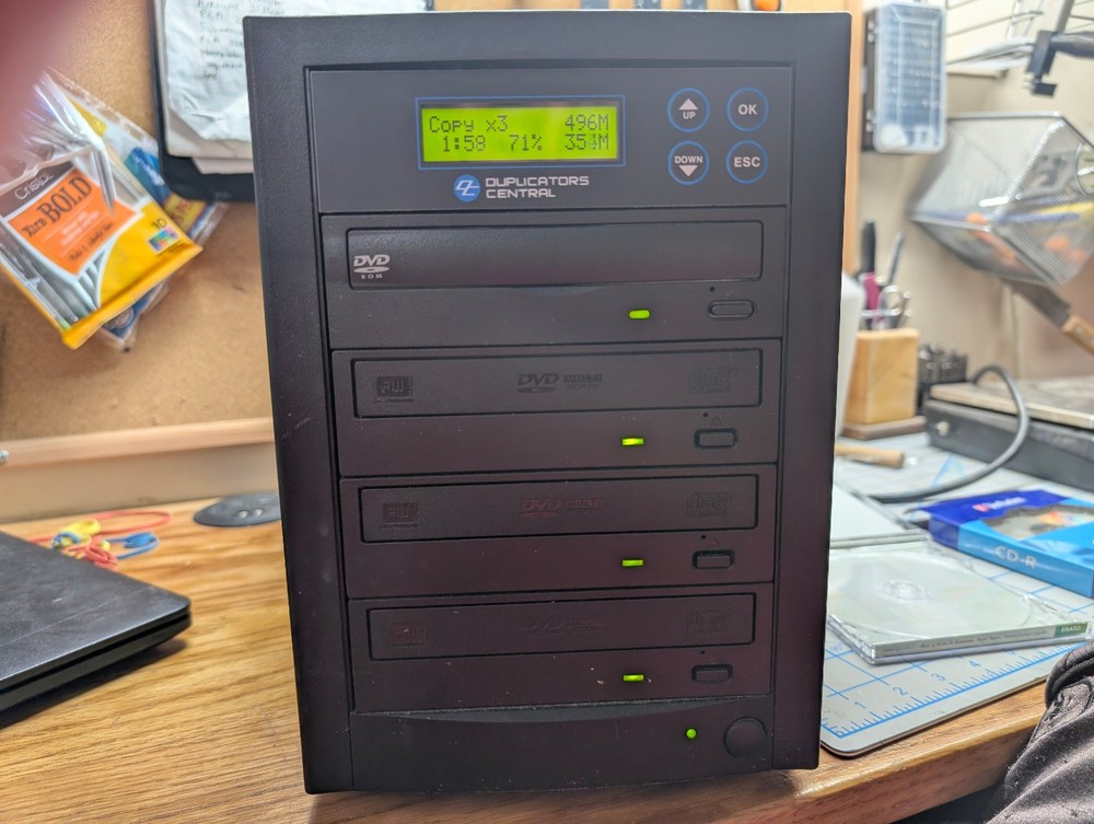 SATA 1-3 DISC CD/DVD DUPLICATION TOWER BURNER COPIER DUPLICATORS CENTRAL