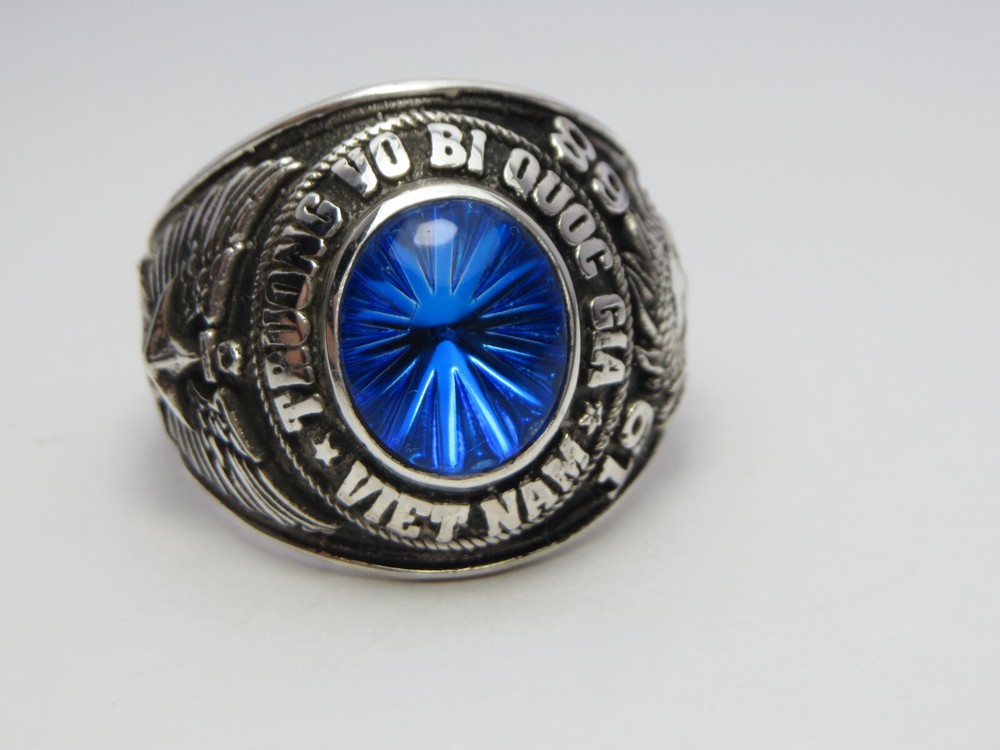 SILVER 925 , RING , Vietnam Army Ring US size 10