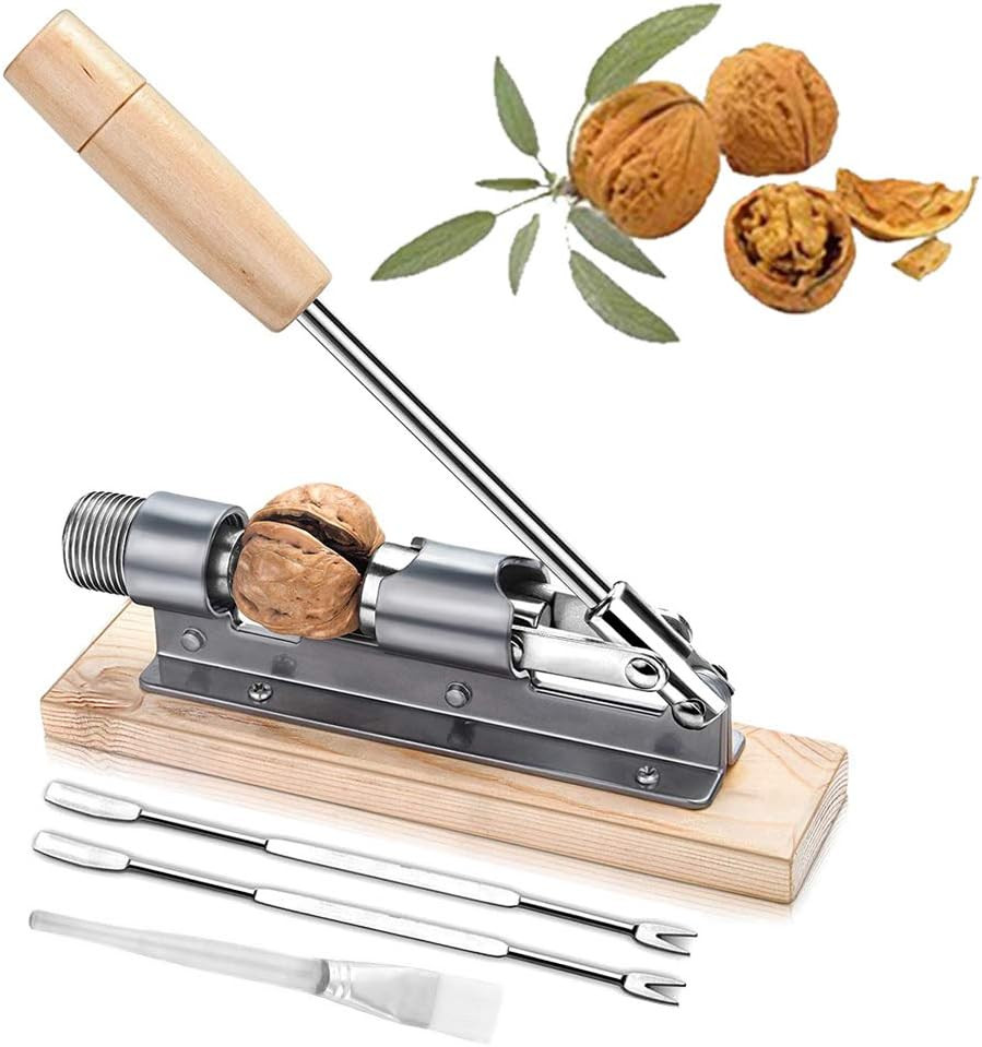 Nutcracker Heavy Duty Pecan Walnut Cracker Plier Opener Tool for Easy Cracking