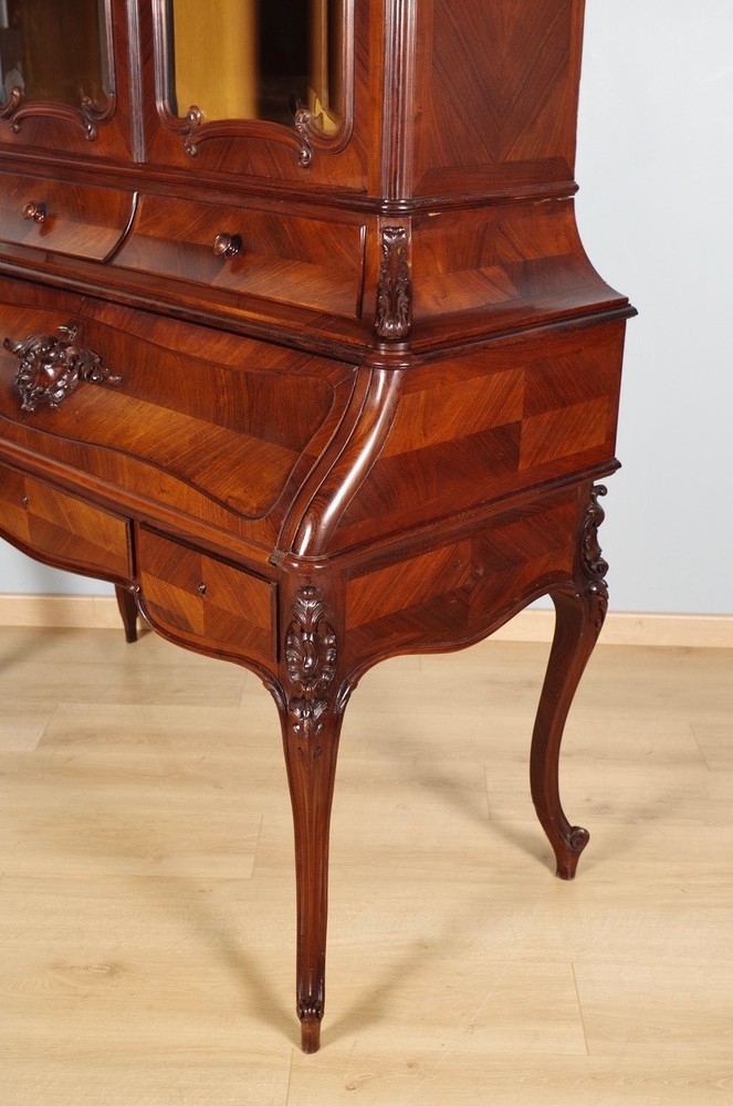 Louis XV Style Bookcase Desk