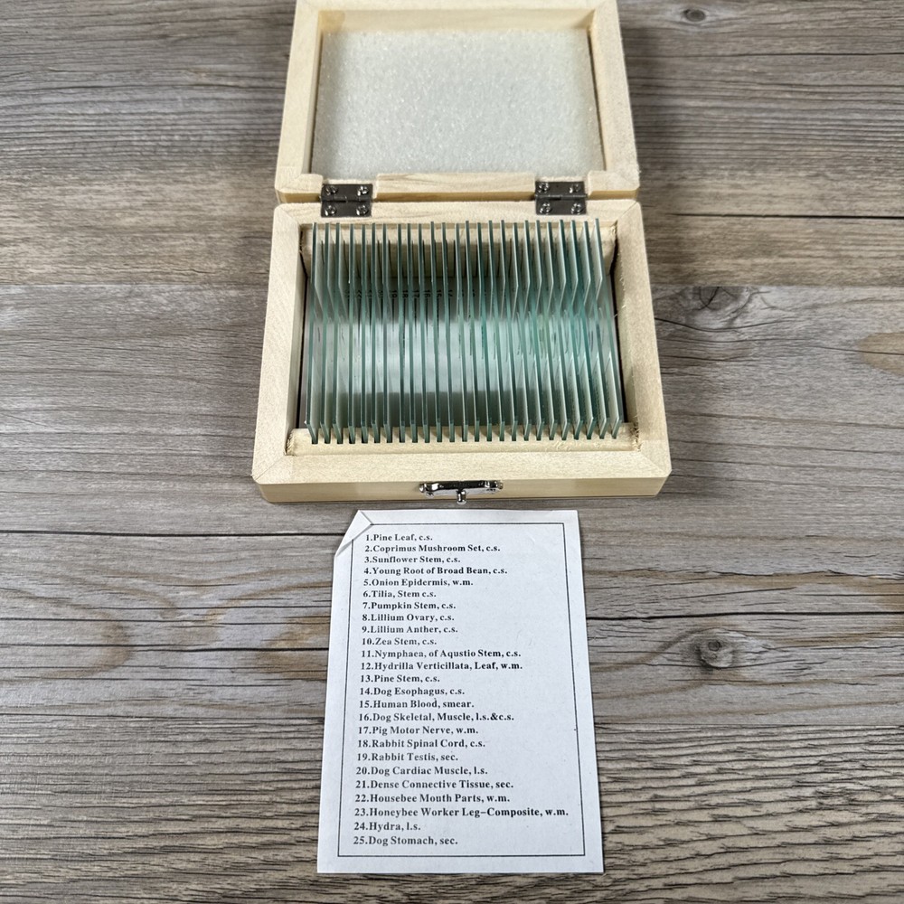 AmScope PS25 Prepared Microscope Slide Set