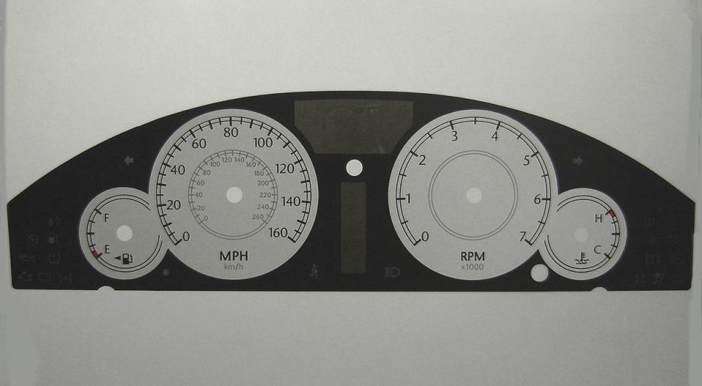 Lockwood Chrysler 330C BLACK & SILVER Dial Conversion Kit C220