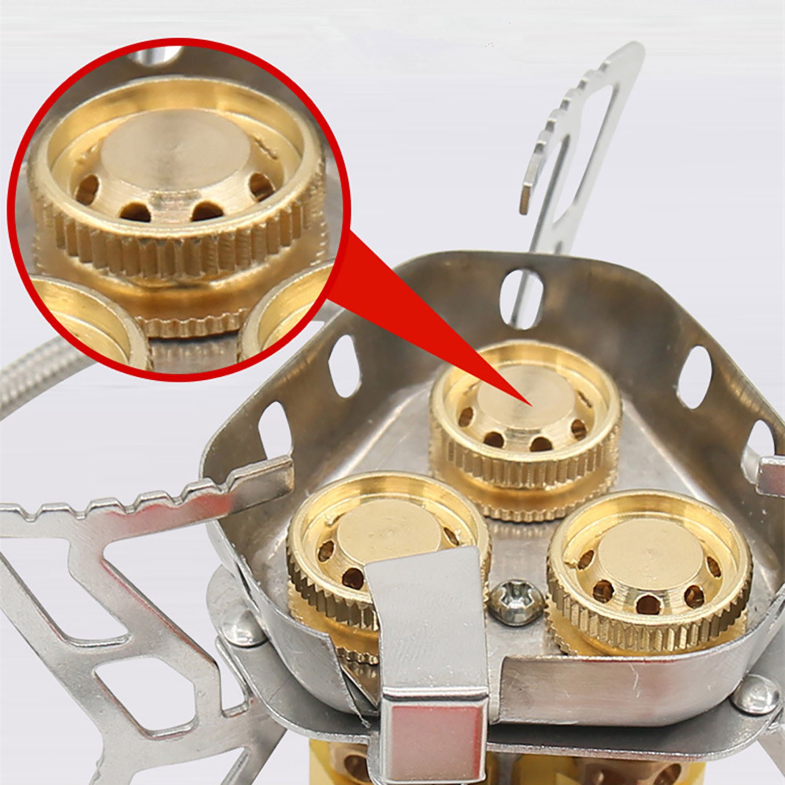 New 6800W Aluminum Alloy Outdoor Tourist Foldable Windproof Camping Gas Stove