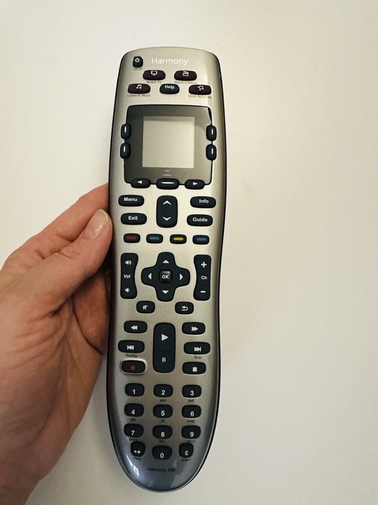 Logitech Harmony 650 Universal Remote Control IR LCD Silver NEW No Box