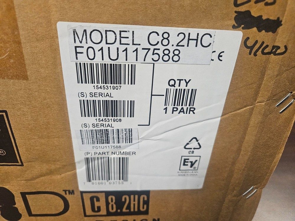 EV Innovative Design (MODEL C8.2HP - PAIR - Ceiling Mount Speaker System