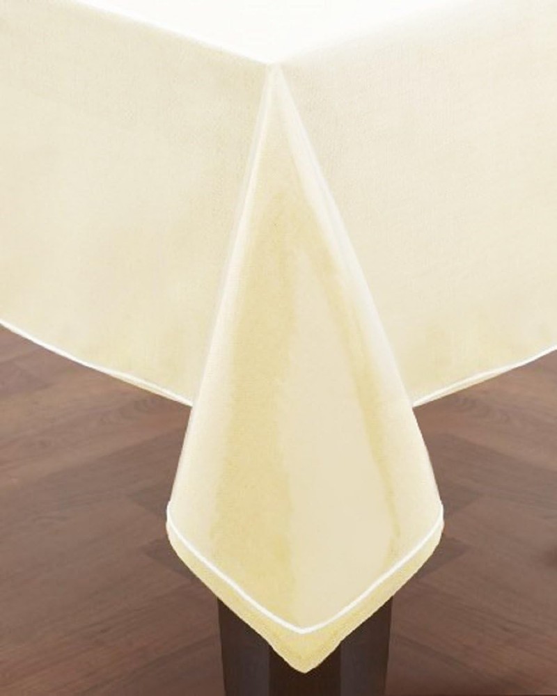 Deluxe 54" x 78" Rectangular Table Cover - Waterproof Vinyl Protector for Dining