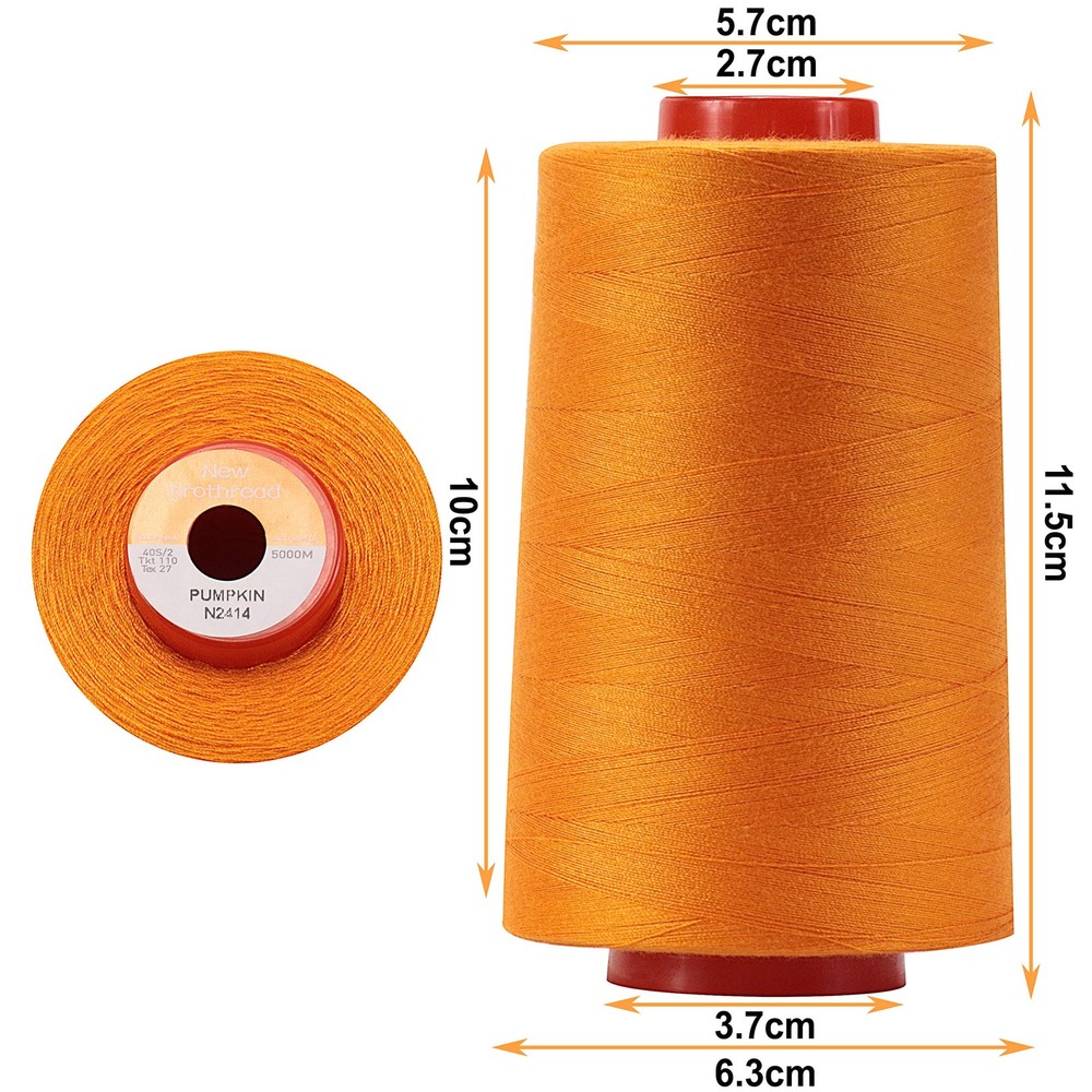 Brothread 4 Large Cones Polyester Thread 5500Y All Purpose Sewing Thread 30 Colo