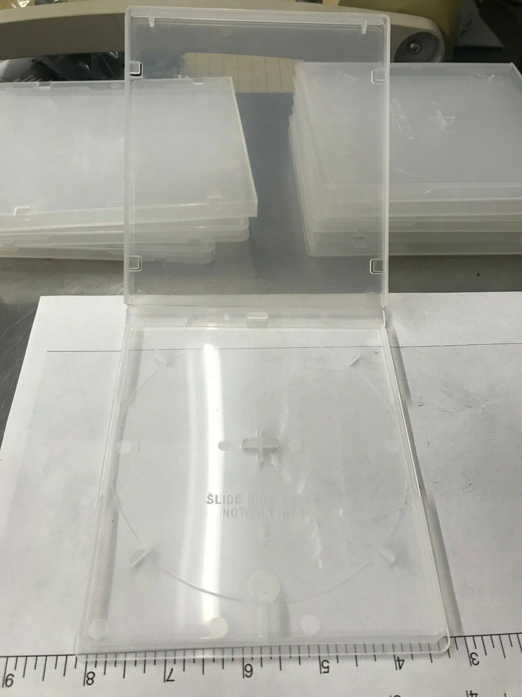 DVD Case Shatterproof Soft Plastic, empty, Lot of 4