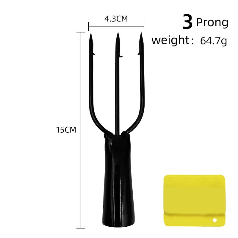 2PCS 3/4/5 Prong Fishing Spear Harpoon Fork Multi-function With Sharp Barbed