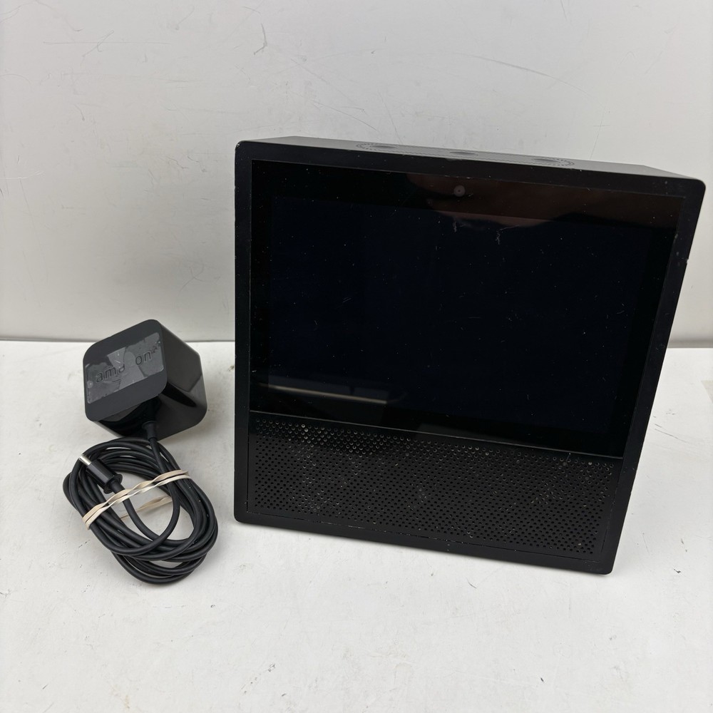 Amazon Echo Show 1st Generation Smart Speaker W/ 7" Display Black MW46WB Working