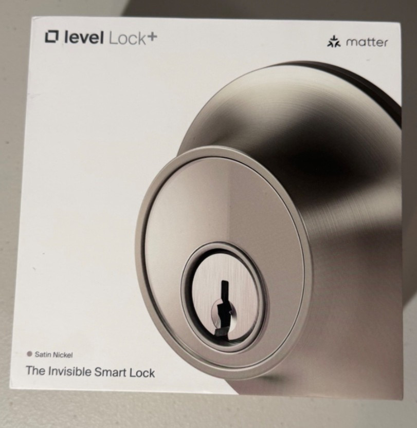New, Sealed! Level Lock+ (Matter) Smart Lock – Satin Nickel
