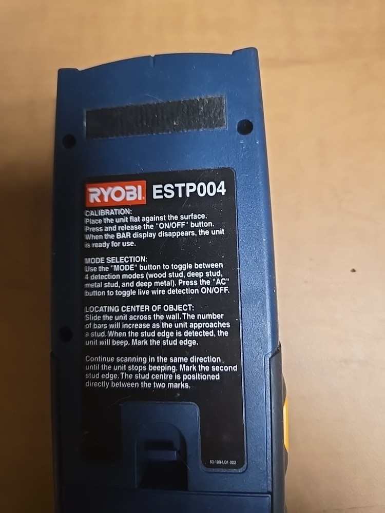 Ryobi Stud Finder ESTP004