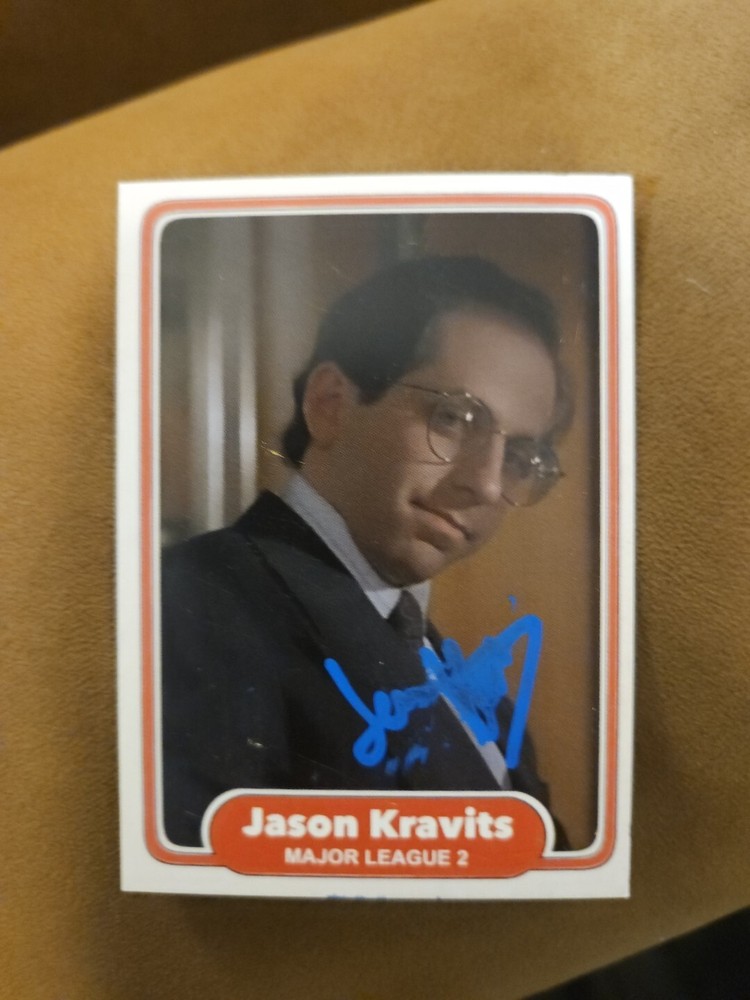 Jason Kravits Custom Signed Card - Major League 2