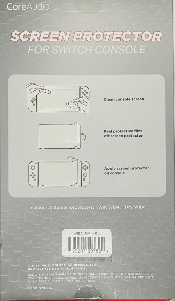 CoreAudio Screen Protector for Nintendo Switch Console, Pack of 2