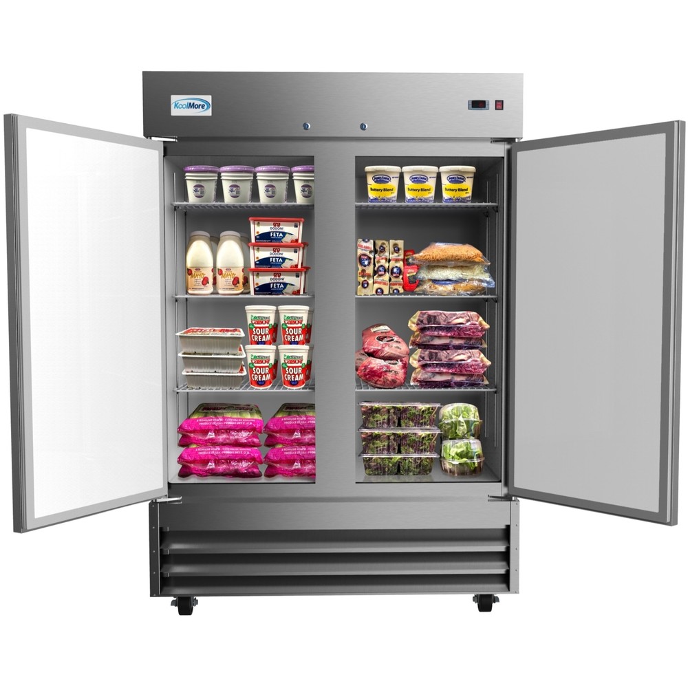 Koolmore RIR-2D-SS Reach-In Refrigerator