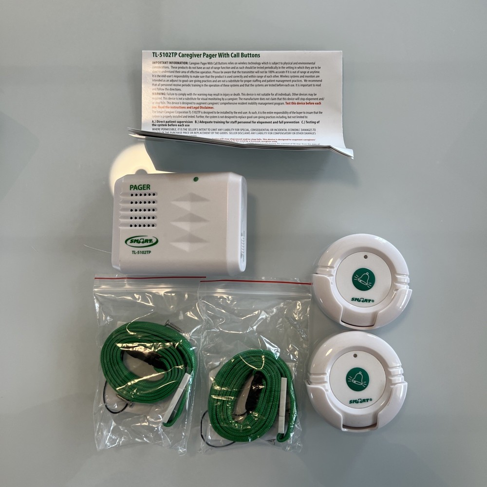 SMART Caregiver Fall Prevention Call Button Pager System