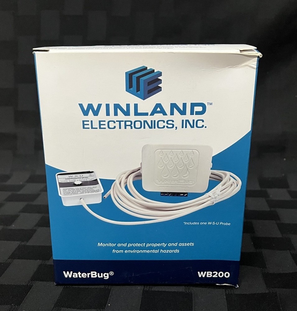 Winland WB200 Water Bug Water Leak Detection Sensor Open Box