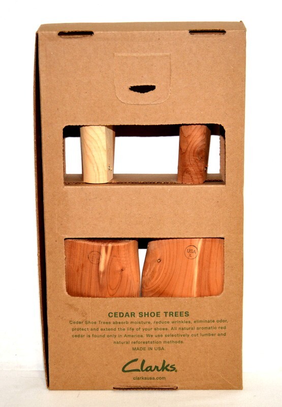 Clarks Cedar Shoe Trees - Men’s Large Fits 10.5 - 11.5 - New Original Box