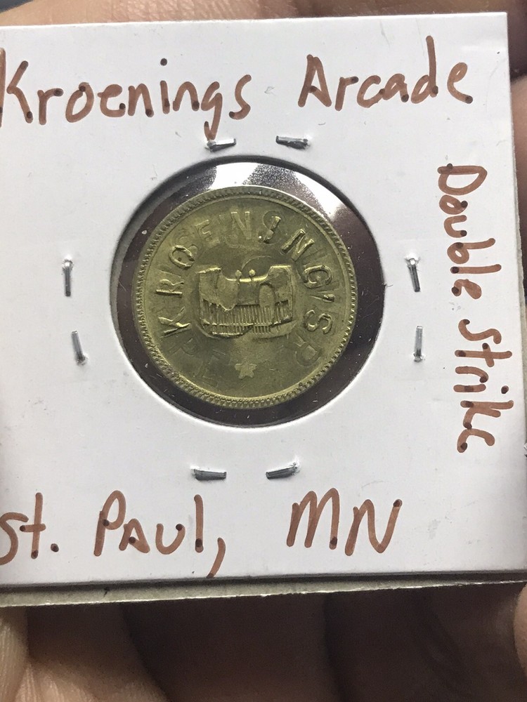 Double Struck Advertisement Error Token - Kroening’s Bar - St Paul, Minnesota