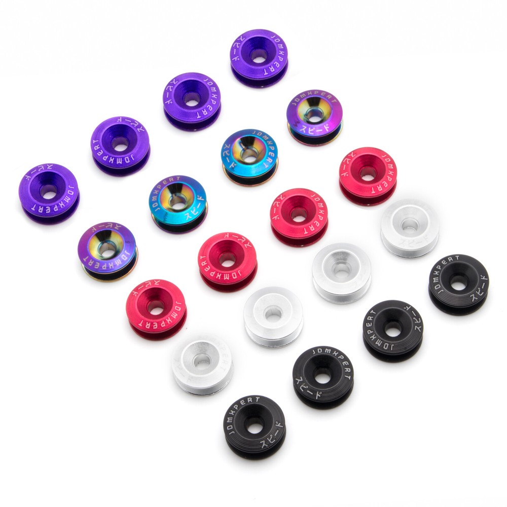 Aluminum Chrome Car Bumper Trunk Fender Hatch Lid Quick Release Fasteners Silver