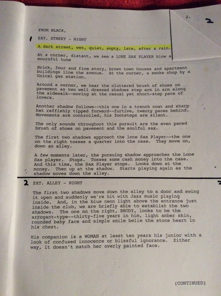 ORIGINAL SCRIPT THE BIG FALL C. THOMAS HOWELL KATHY GRIFFIN WILLIAM APPLEGATE JR