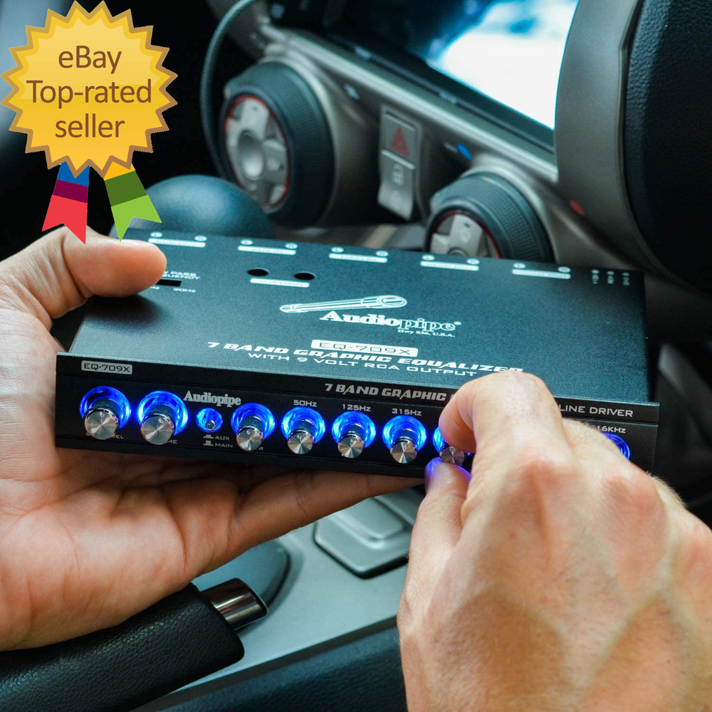 EQ-709X 7-Band Graphic In-Dash Equalizer