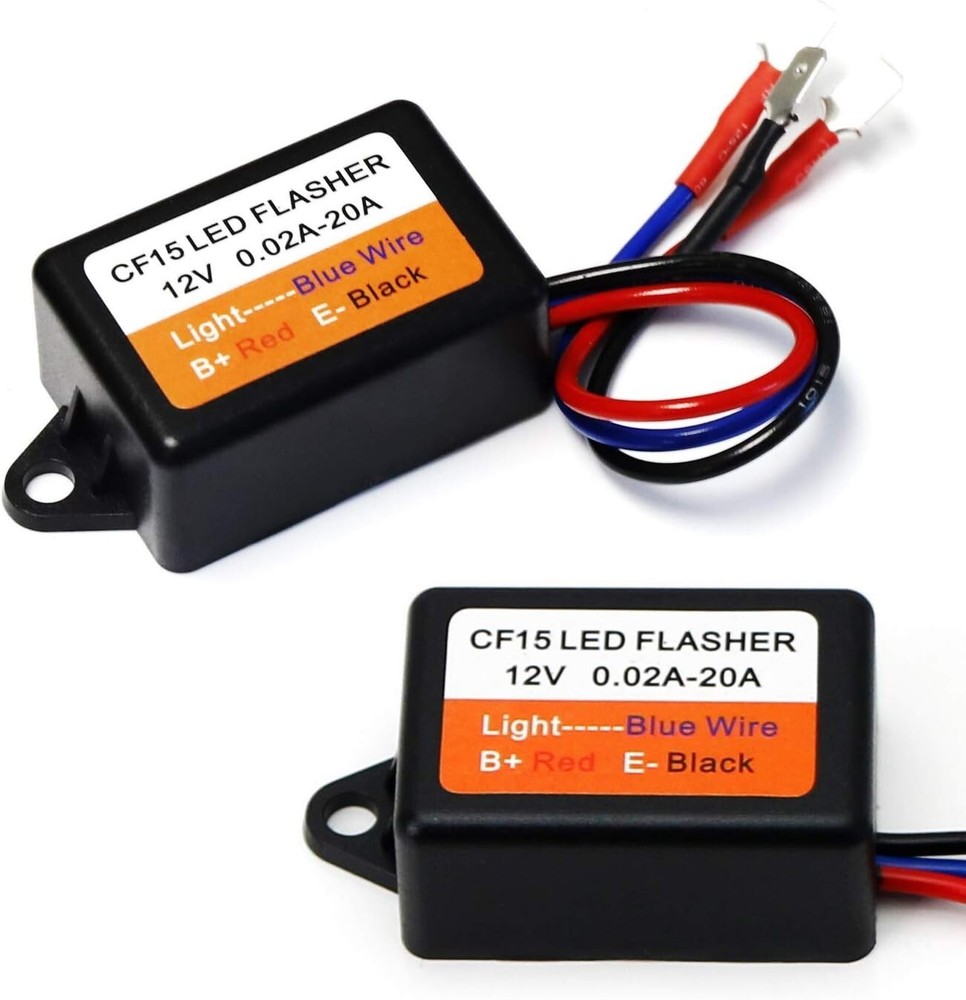 3-Pin CF13/CF14 Interchangeable CF15 Electronic LED Flasher Relay For LED Bulbs