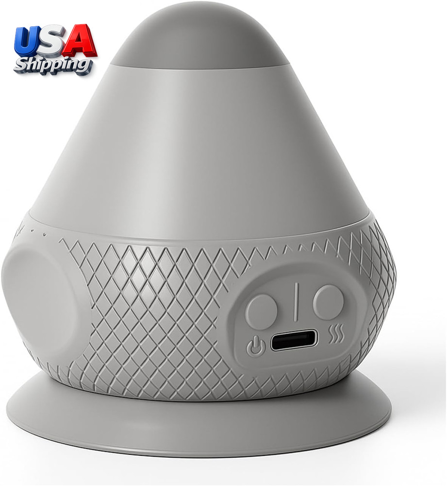 Heated Massage Ball, Deep Tissue Trigger Point Massager with Suction Base, 2 He