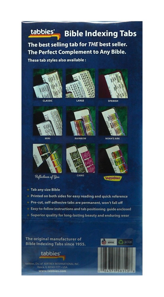 Tabbies Bible Indexing Tabs Solid Gold NEW 80 Tabs