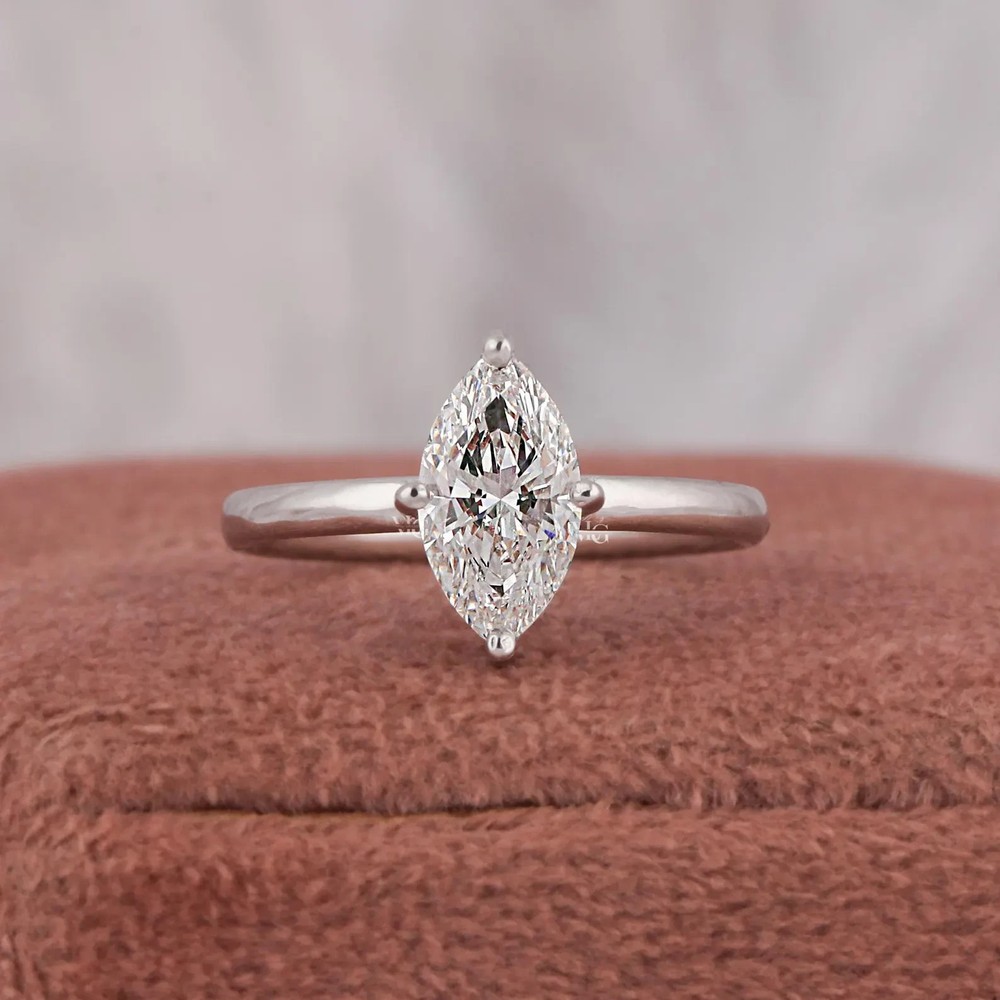 2.19 CT Round Simulated Diamond Engagement Ring Solid 925 White Sterling Silver
