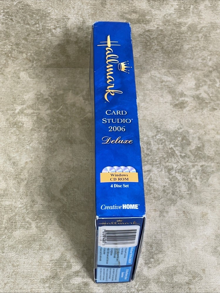 Hallmark Greeting Card Studio Software Deluxe Windows XP 2006 PC Design Program