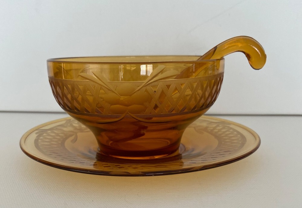 Mayoonnaise/Condiment Set - Amber Color