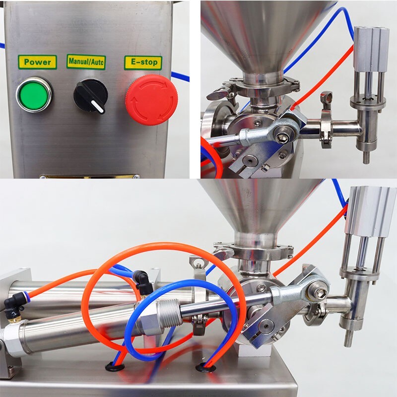 30ml-300ml Pneumatic Paste & Liquid Filling Machine Single Head Floor Type