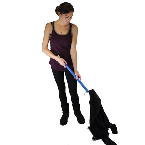 Blue Jay Dressing Stick - 24'' Soft Foam-Covered Handle, 2-in-1 Tool S Top Hook