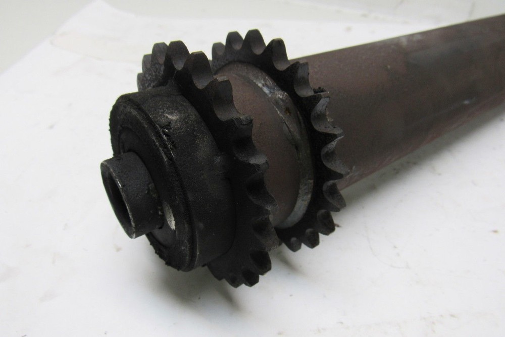 Chain Driven Double Sprocket Pallet Conveyor Roller 2-1/2"x21"BF 11/16" Hex