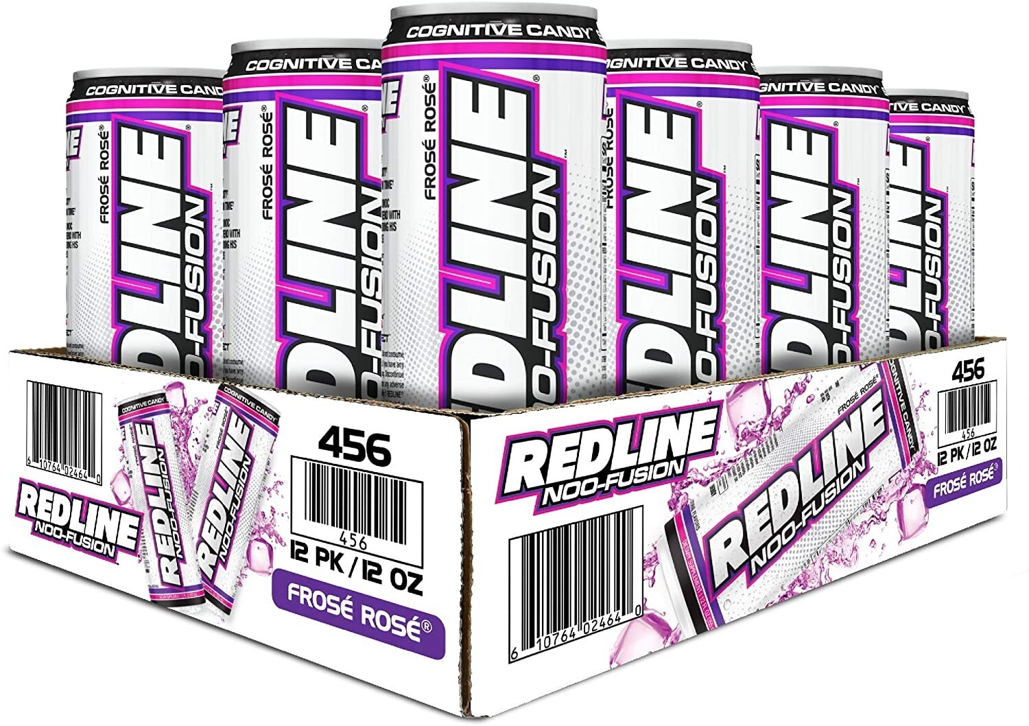 REDLINE NOO Fusion - Carbonated Pre-Workout Energy Drink | Variety Pack, 12 Cans