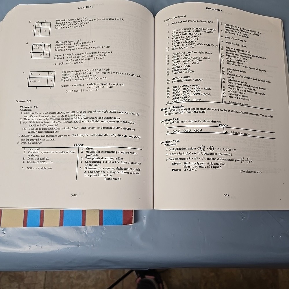 Abeka Plane Geometry Set Text Solution Key And Test/Quiz Key Books