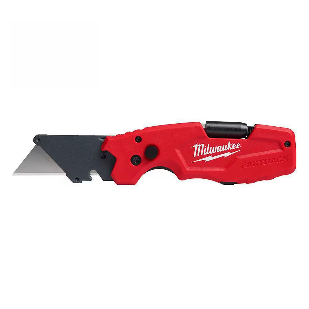 FASTBACK 6-In-1 Folding Utility Knives with General Purpose Blade