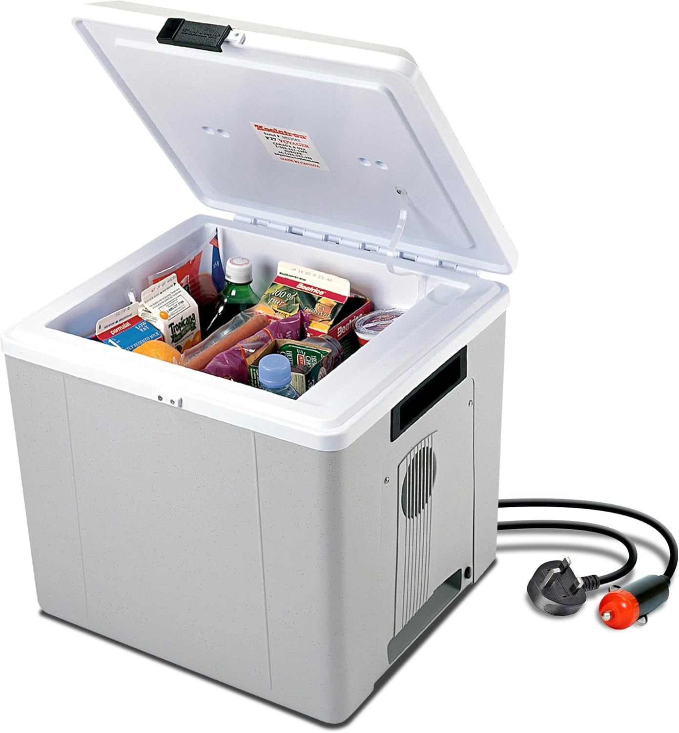 12V Iceless Cooler &Warmer Portable 29qt Electric Cooler Hard Sided Mini Fridge