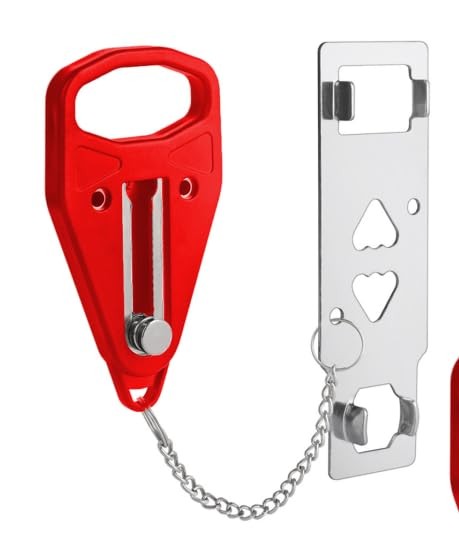 Portable Door Lock for Travel, Self-Defense Security Device for...