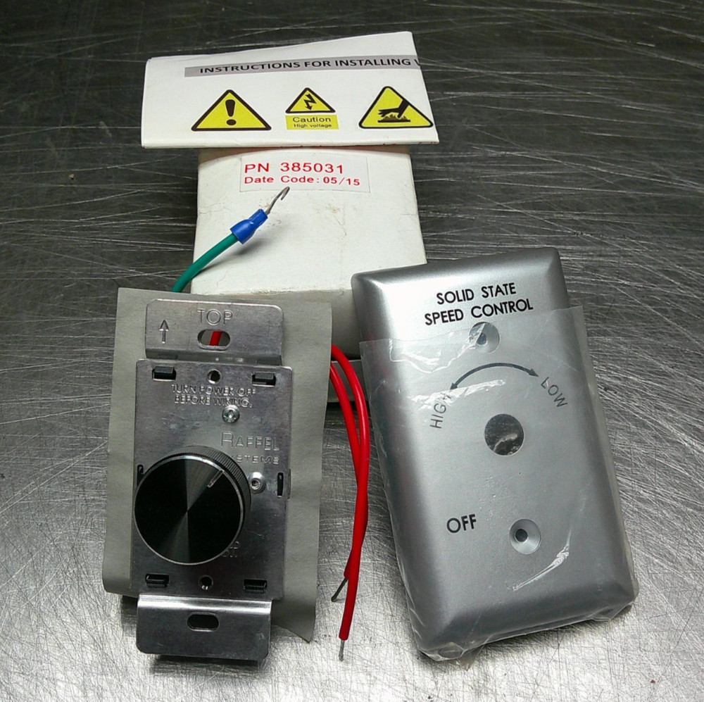 RAFFEL SYSTEM 385031 SOLID ESTATE SPEED CONTROL, 385-031