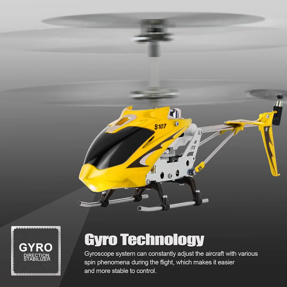 Mini RC Helicopter - 3CH Precise Remote Control Gyro System Flexible Blades
