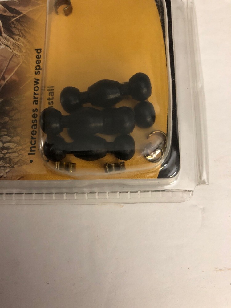 New in 1 Ea Pkg Team Realtree Compound Bow String Dampener, Increase Arrow Speed